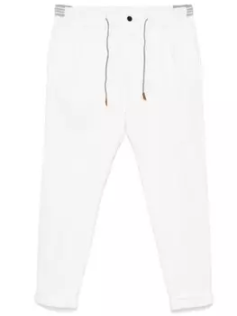 Eleventy зауженные брюки, белый