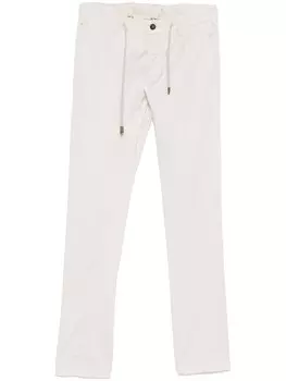 Eleventy зауженные брюки чинос, серый