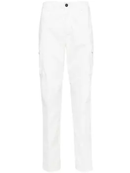 Eleventy зауженные брюки карго, белый