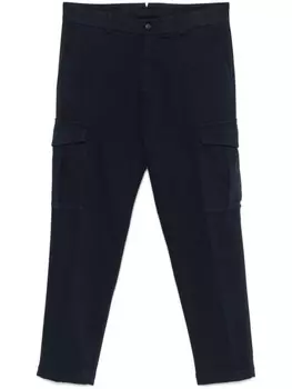 Eleventy зауженные брюки карго, синий