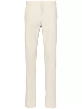 Eleventy зауженные брюки с заниженной талией, нейтральный цвет