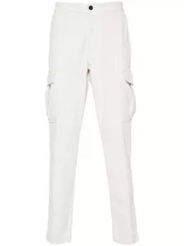 Eleventy зауженные вельветовые брюки, белый