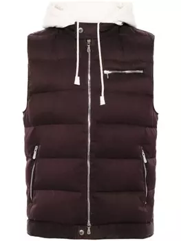 Eleventy жилет Bi-material, фиолетовый