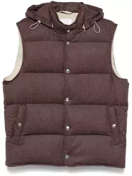 Eleventy жилет с капюшоном, фиолетовый