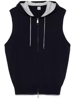 Eleventy жилет с капюшоном, синий