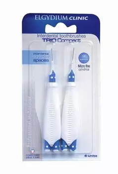 Elgydium Clinic Trio Compact 111 Szczoteczki Midzyzbowe Wskie межзубные ершики, 2 шт.