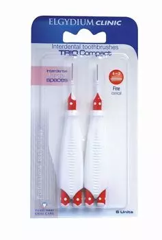 Elgydium Clinic Trio Compact 444 Szczoteczki Midzyzbowe Szerokieмежзубные ершики, 2 шт.