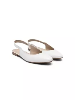 Eli1957 кожаные балетки, белый