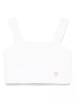 ELIE SAAB JUNIOR укороченный топ, белый