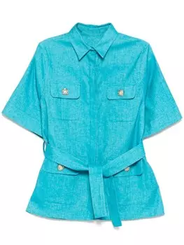 Elie Saab куртка в стиле сафари, синий