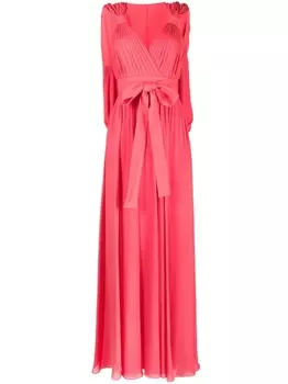 Elie Saab платье с бантом, красный