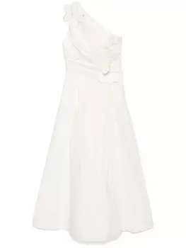 Elie Saab поплиновое платье, белый