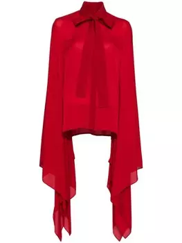 Elie Saab шелковая рубашка, красный