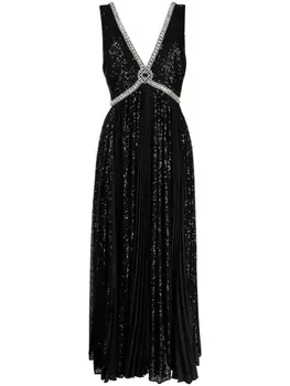 Elie Saab вечернее платье с пайетками, черный