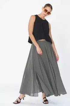 Eligion струящаяся прозрачная многослойная юбка olsen maxi Religion, коричневый