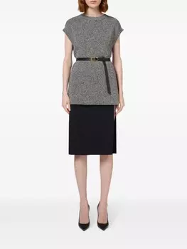 Elisabetta Franchi асимметричная юбка миди, черный