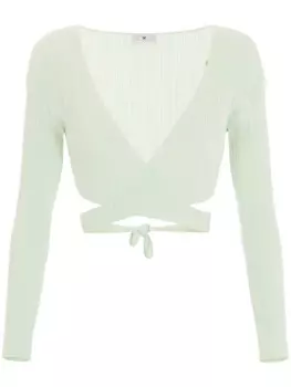 Elisabetta Franchi ажурный топ, зеленый