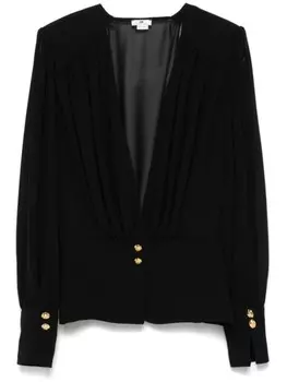 Elisabetta Franchi блузка с баской, черный