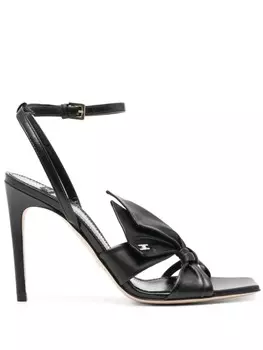 Elisabetta Franchi босоножки с бантом, черный