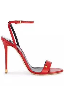 Elisabetta Franchi босоножки toile Nappa 105 мм, красный