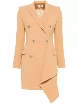 Elisabetta Franchi двубортное платье мини, коричневый