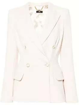 Elisabetta Franchi двубортный блейзер, нейтральный цвет