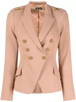 Elisabetta Franchi двубортный блейзер, розовый