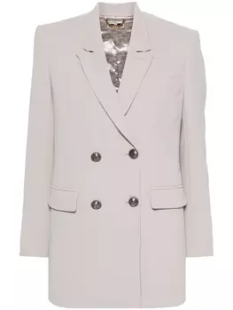 Elisabetta Franchi двубортный блейзер, серый