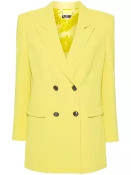 Elisabetta Franchi двубортный пиджак, желтый
