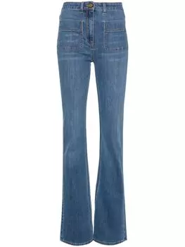 Elisabetta Franchi джинсы bootcut с завышенной талией, синий