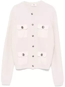 Elisabetta Franchi кардиган из букле, розовый