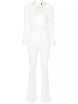 Elisabetta Franchi комбинезон с цепочкой, белый