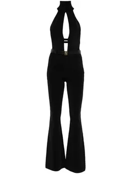 Elisabetta Franchi комбинезон с поясом, черный