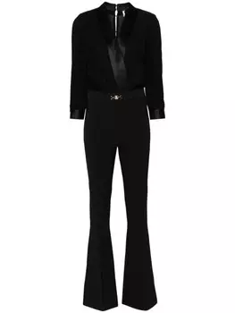 Elisabetta Franchi комбинированный комбинезон, черный
