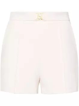 Elisabetta Franchi короткие шорты строгого кроя, нейтральный цвет