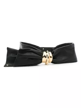 Elisabetta Franchi кожаный ремень, черный