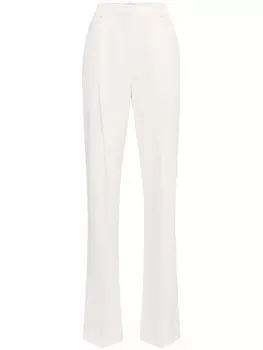 Elisabetta Franchi креповые брюки, белый