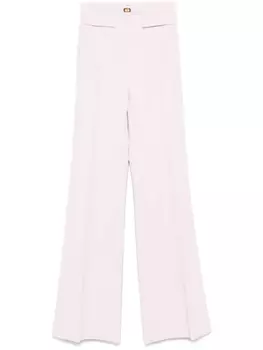 Elisabetta Franchi креповые брюки, розовый