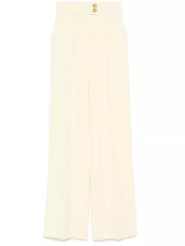 Elisabetta Franchi креповые брюки, желтый