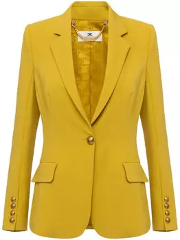 Elisabetta Franchi креповый блейзер, желтый