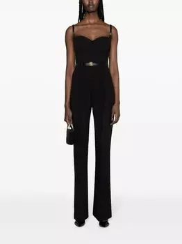 Elisabetta Franchi креповый комбинезон-бюстье, черный