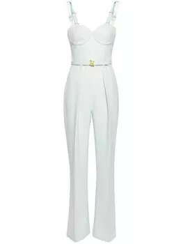 Elisabetta Franchi креповый комбинезон, синий