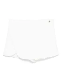 Elisabetta Franchi La Mia Bambina креповые шорты, белый