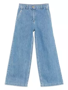 Elisabetta Franchi La Mia Bambina прямые джинсы, синий