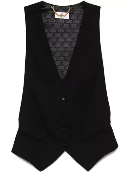 Elisabetta Franchi легкий жилет, черный