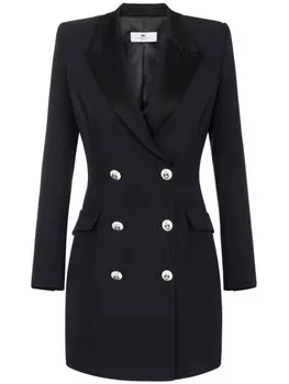 Elisabetta Franchi пальто мини-платье, черный