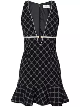 Elisabetta Franchi платье с принтом, черный