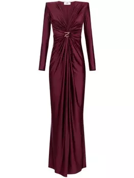 Elisabetta Franchi платье с узлом, красный