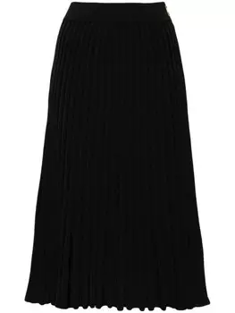 Elisabetta Franchi плиссированная юбка миди, черный