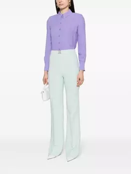 Elisabetta Franchi рубашка с логотипом, фиолетовый